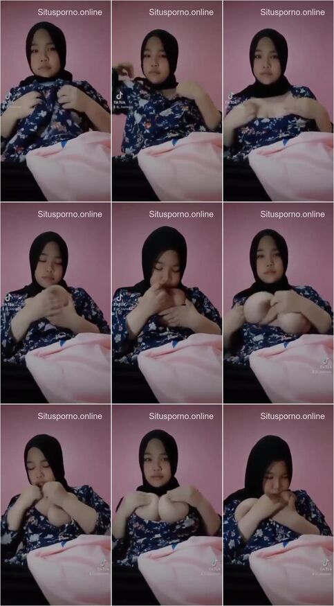Thumbnail Video Sex viral Hijab pamer toket demi fyp tiktok Bahan Lokal