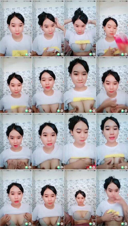 Thumbnail Video Sex  AMERLITA baju putih BH abu abu  Bahan Lokal
